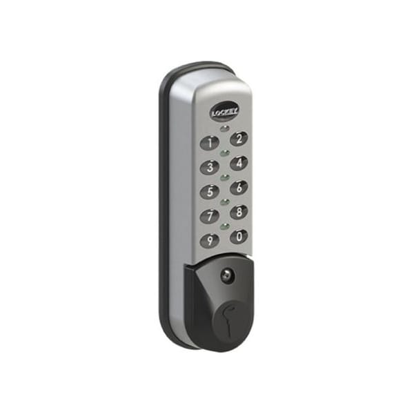 Digital Electronic Cabinet Lock For Wet/Chlorinated Areas Standard Silver Vertical